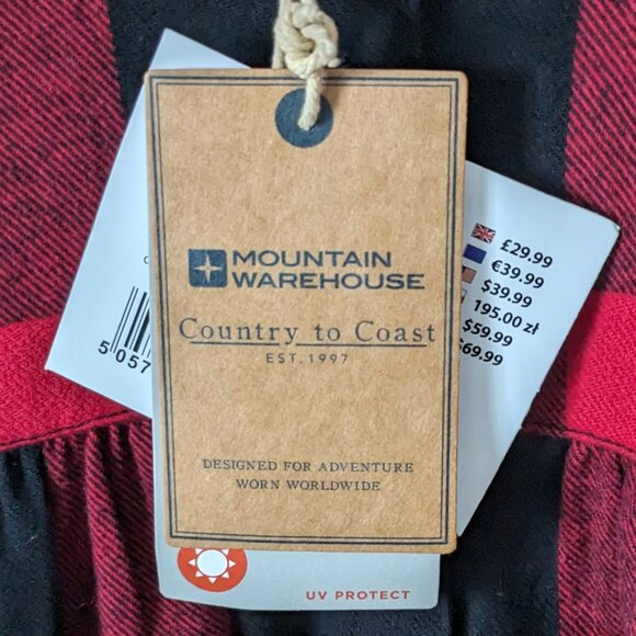 Mountain Warehouse - Girls Buffalo Plaid Dress - Size 5-6 (NWT) - Picture 7 of 7